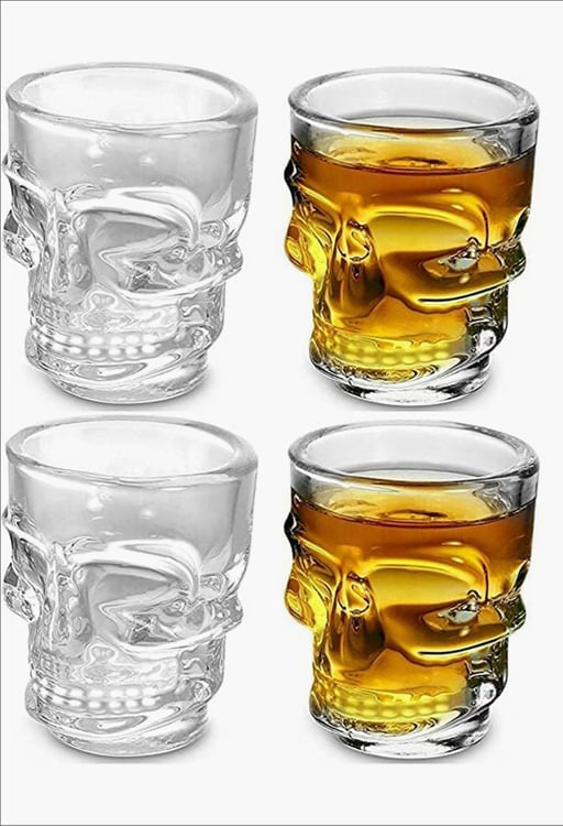 Cranio Skull Shot Glasses - 60ml (Set of 4)