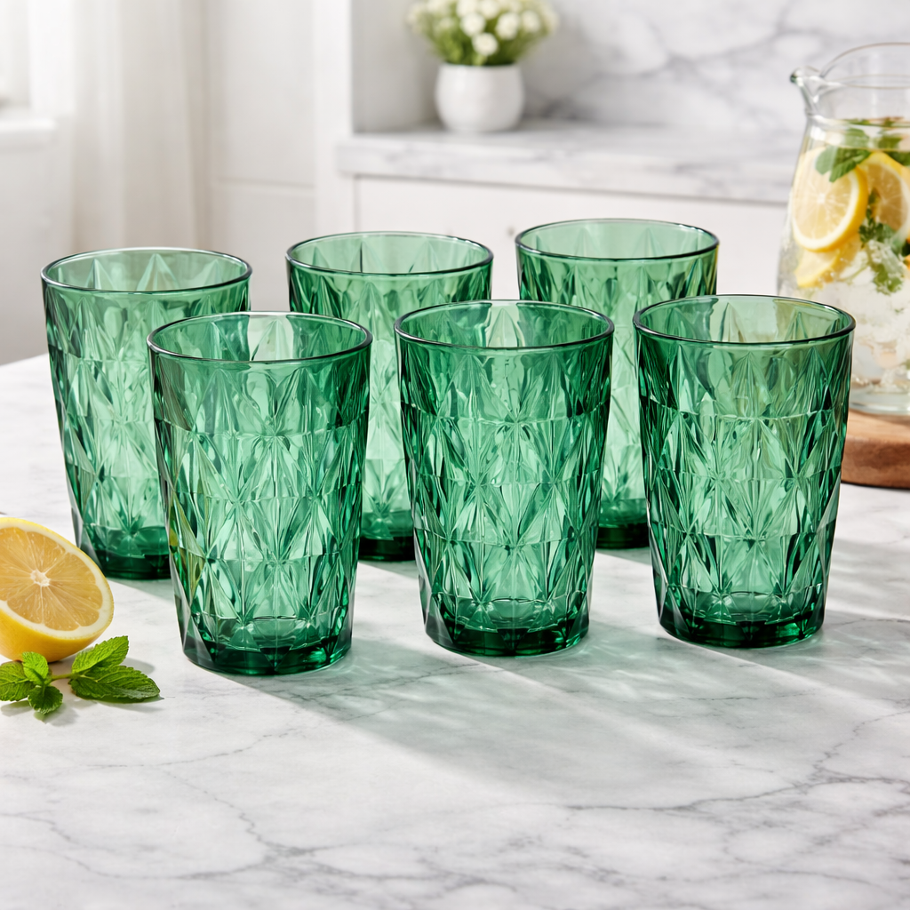 Prism Emerald Highball Everyday Glass 300ml