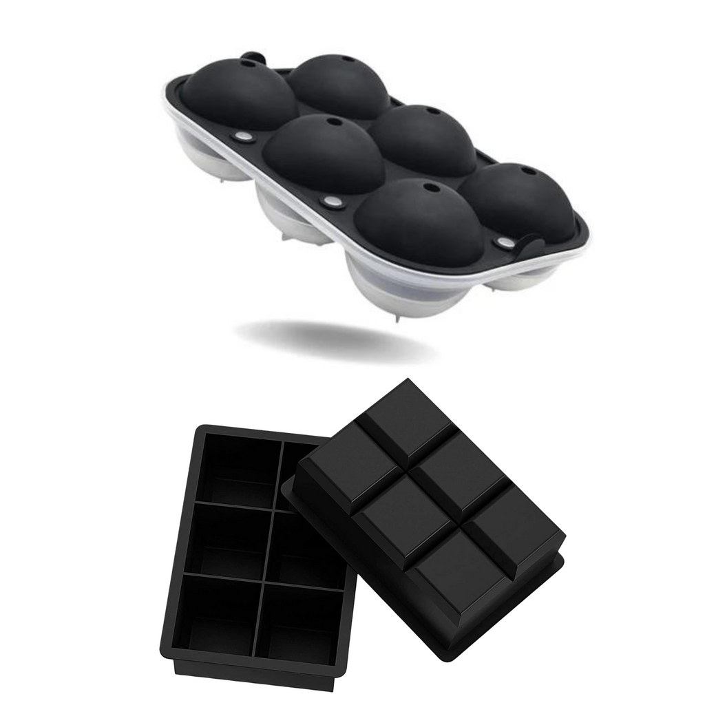 Combo - Round & Square Ice Trays (2 pcs)