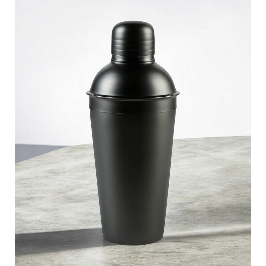 5 Set Matte Black Bar Kit (Cocktail Shaker + Peg Measurer + Opener + Pourer + Ice Tray) - CRED Special
