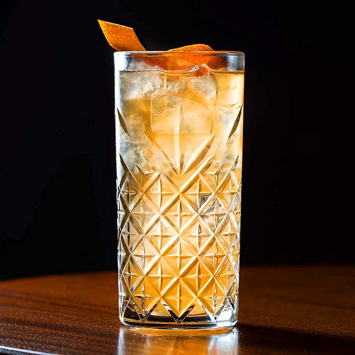 Everyday Pineapple Cut Crystal Clear High-Ball 330ml Glass (Set of 6)