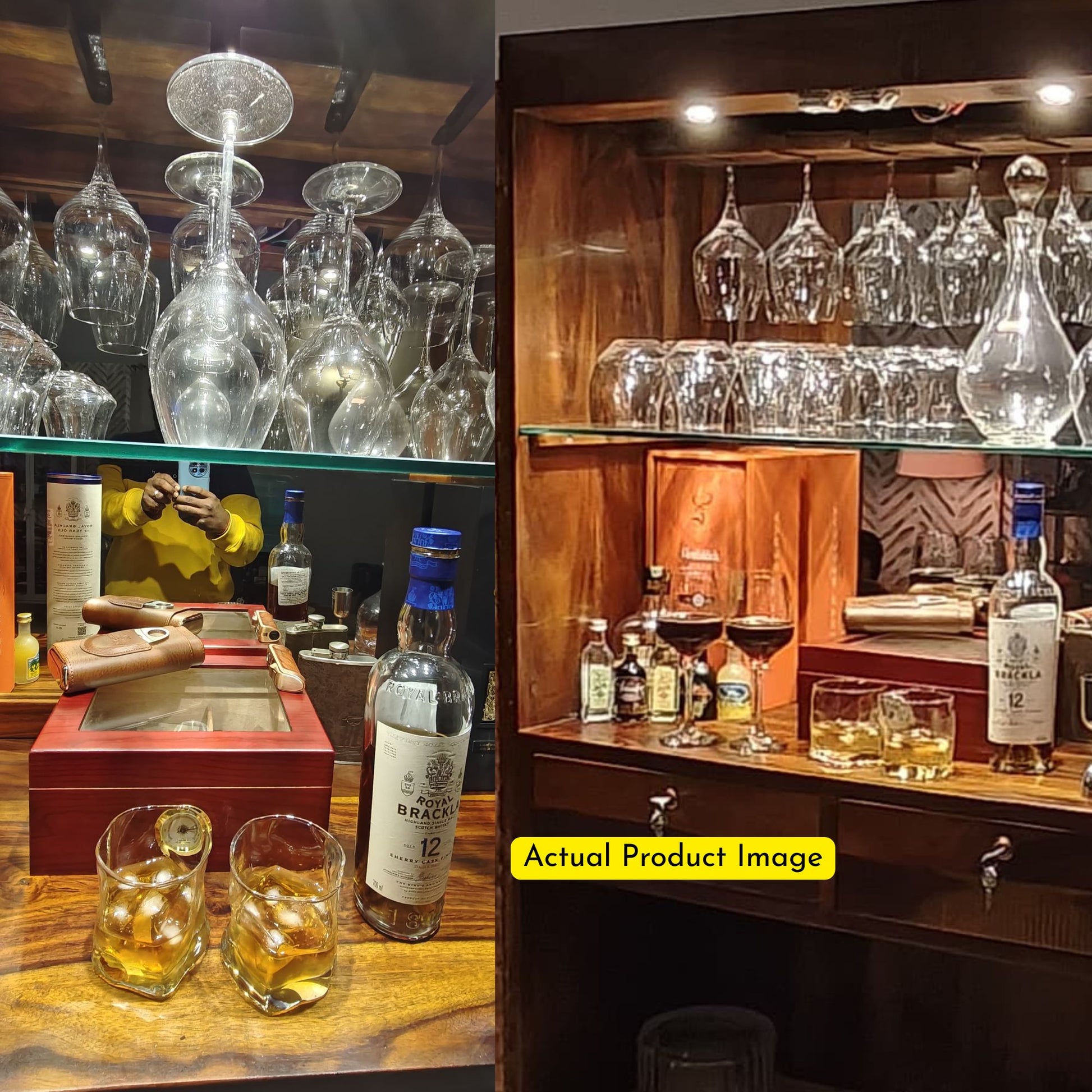 Handcrafted 100% Sheesham Maharéva Estate Bar Cabinet