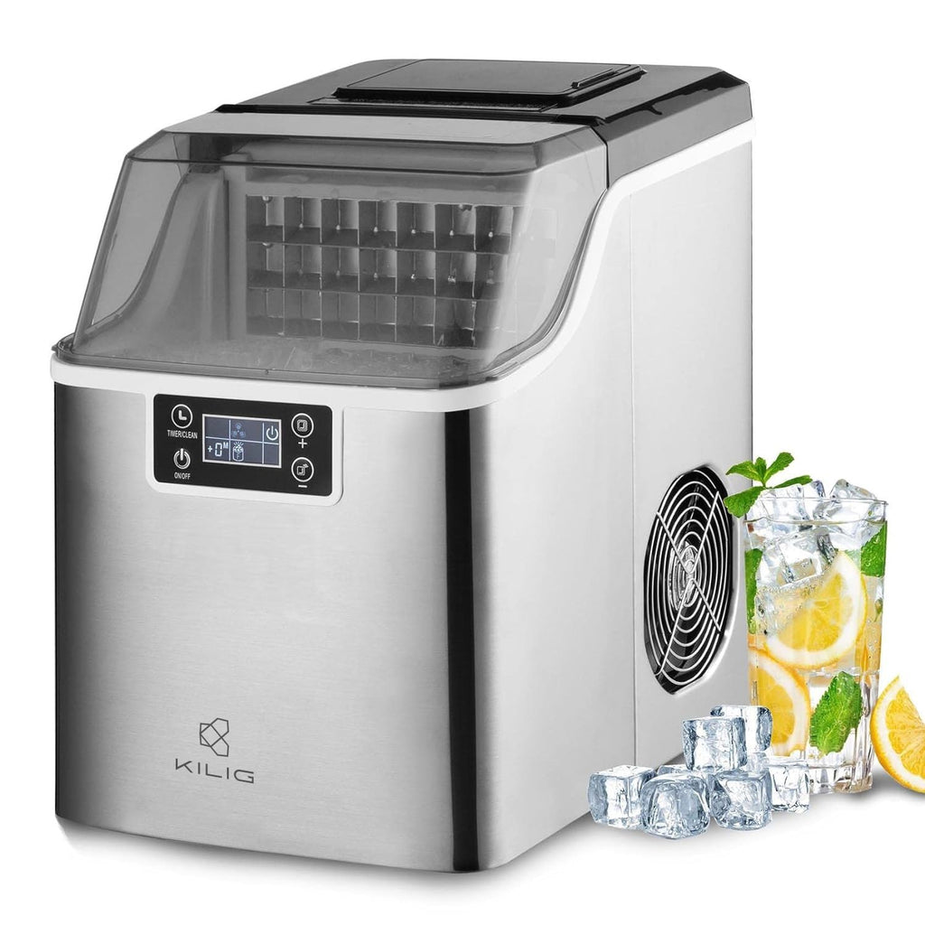 Kilig S01 Square Ice Maker - 20 kg - Stainless Steel