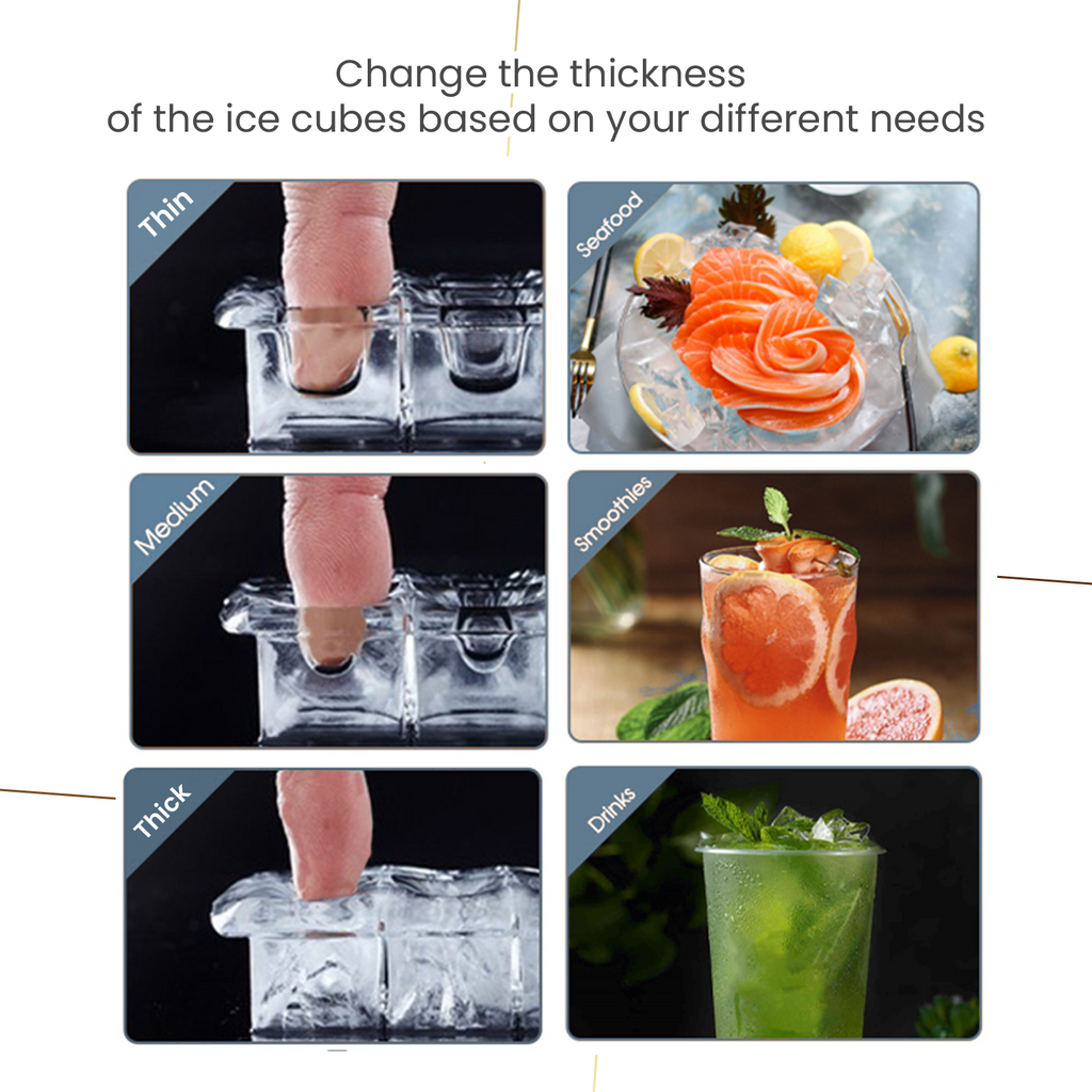 Kilig S01 Square Ice Maker - 20 kg - Stainless Steel