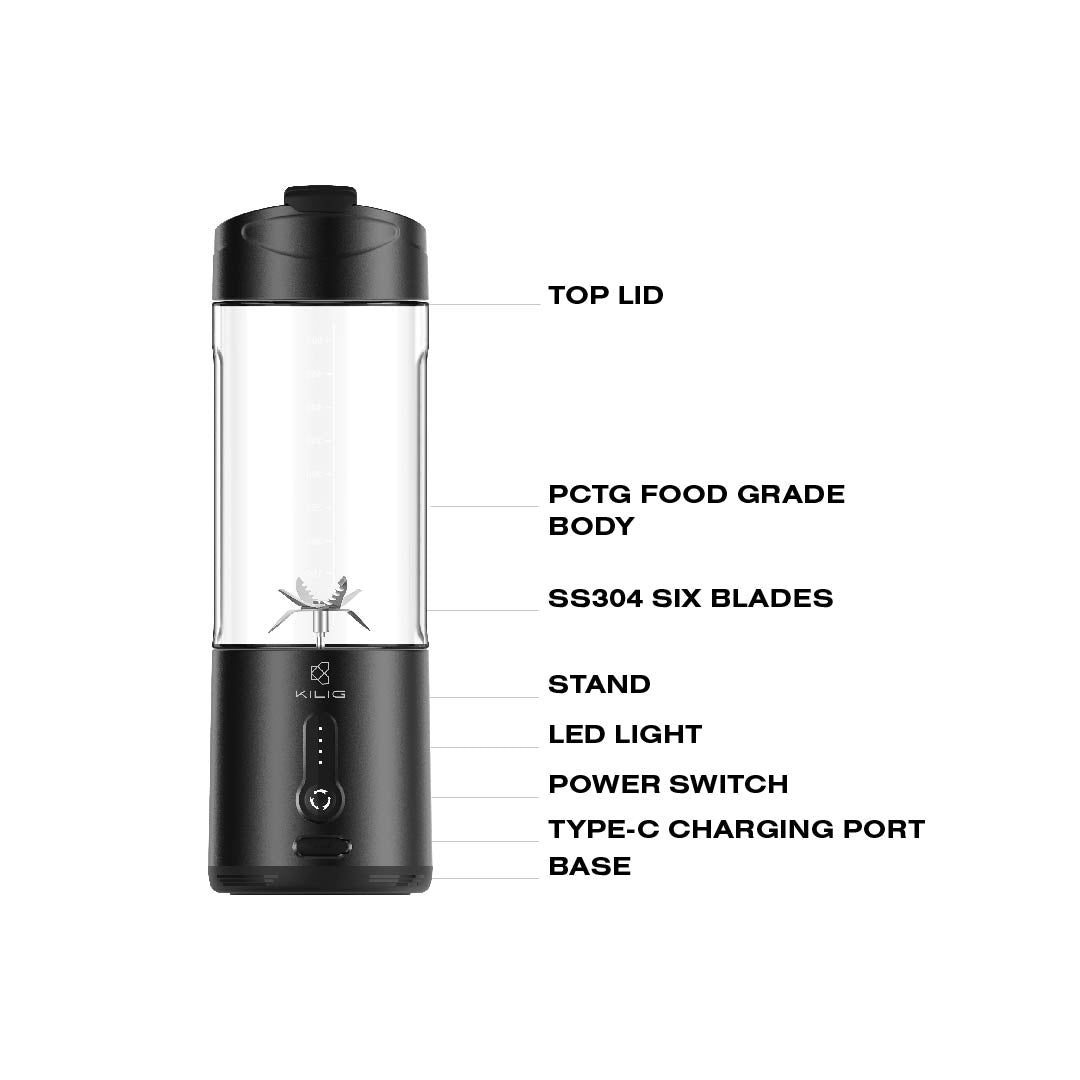 Kilig BL-01B Portable Rechargeable Blender
