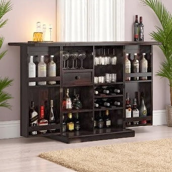 100% Sheesham Wood Bar Cabinet