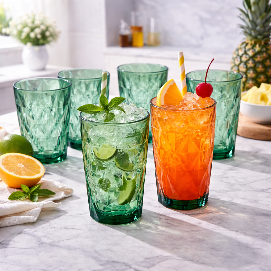 Prism Emerald Highball Everyday Glass 300ml