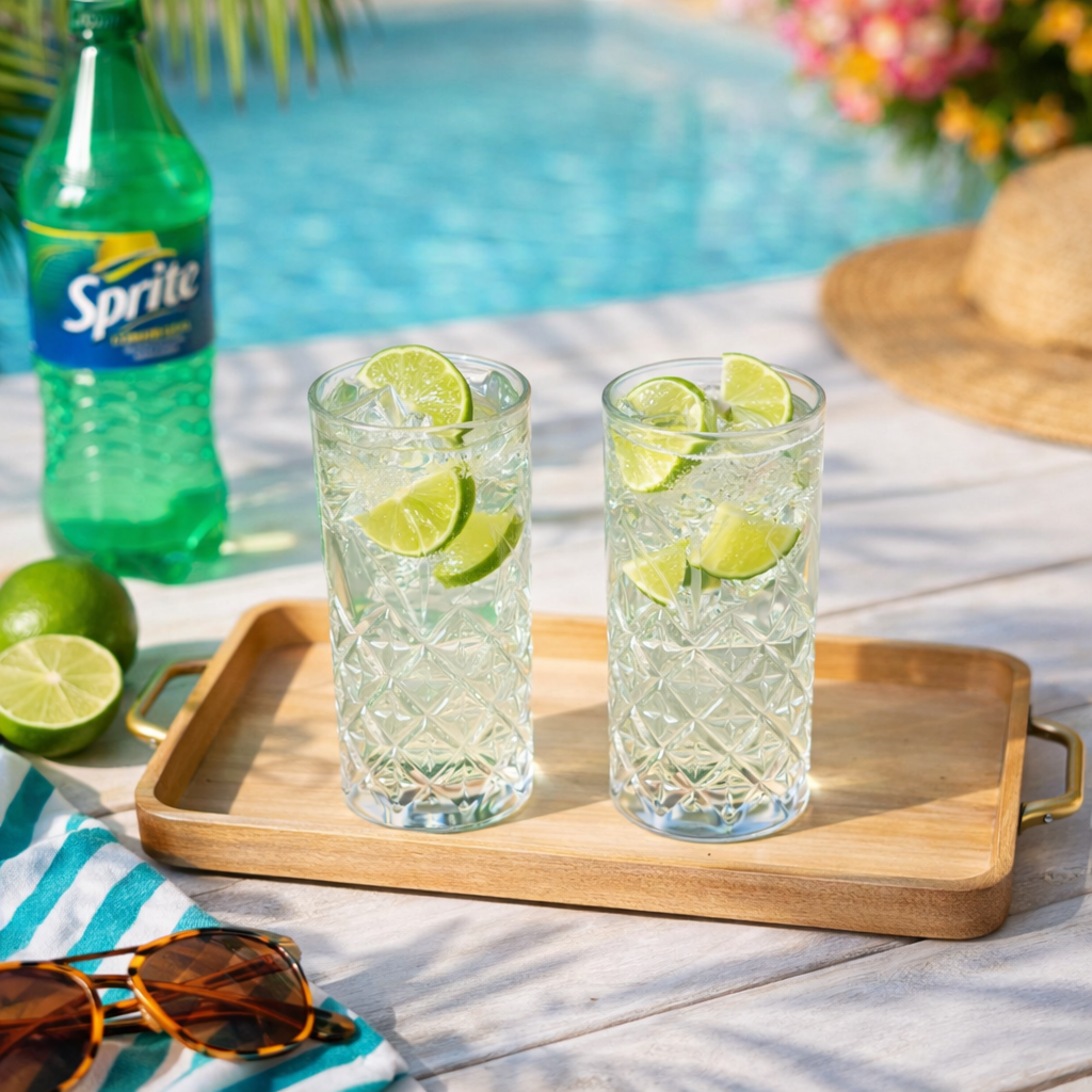 Everyday Pineapple Cut Crystal Clear High-Ball 330ml Glass (Set of 6)