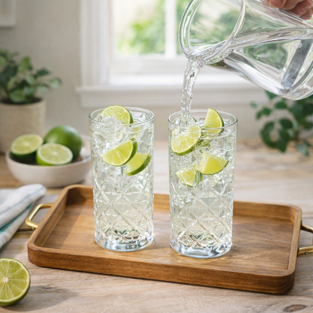 Everyday Pineapple Cut Crystal Clear High-Ball 330ml Glass (Set of 6)