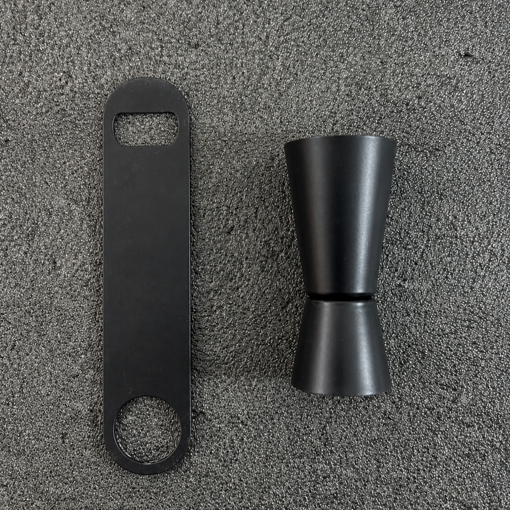 Peg measurer with Opener - Matte Black