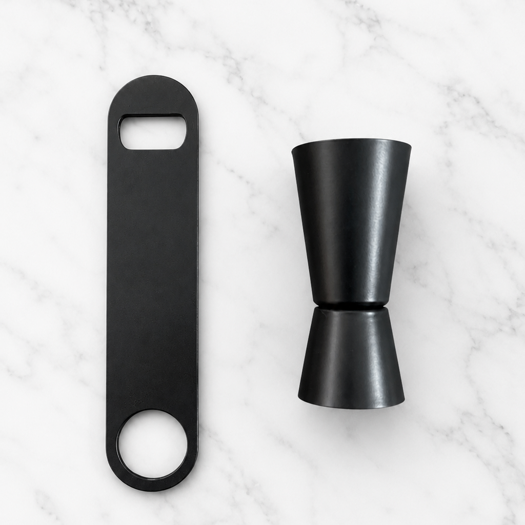 Peg measurer with Opener - Matte Black