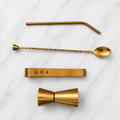 Gold Hosting Kit (Peg Measurer + Spoon + Straw + Ice Tong) CRED Special