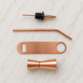Rose Gold Hosting Set (Peg Measurer + Bottle Opener + Pourer + Metal Straw) - CRED Special