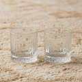 Elegant Ribbed Whiskey Tumblers (Set of 6)
