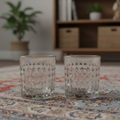 Elegant Gold Rimmed Whiskey Glasses (Set of 6)
