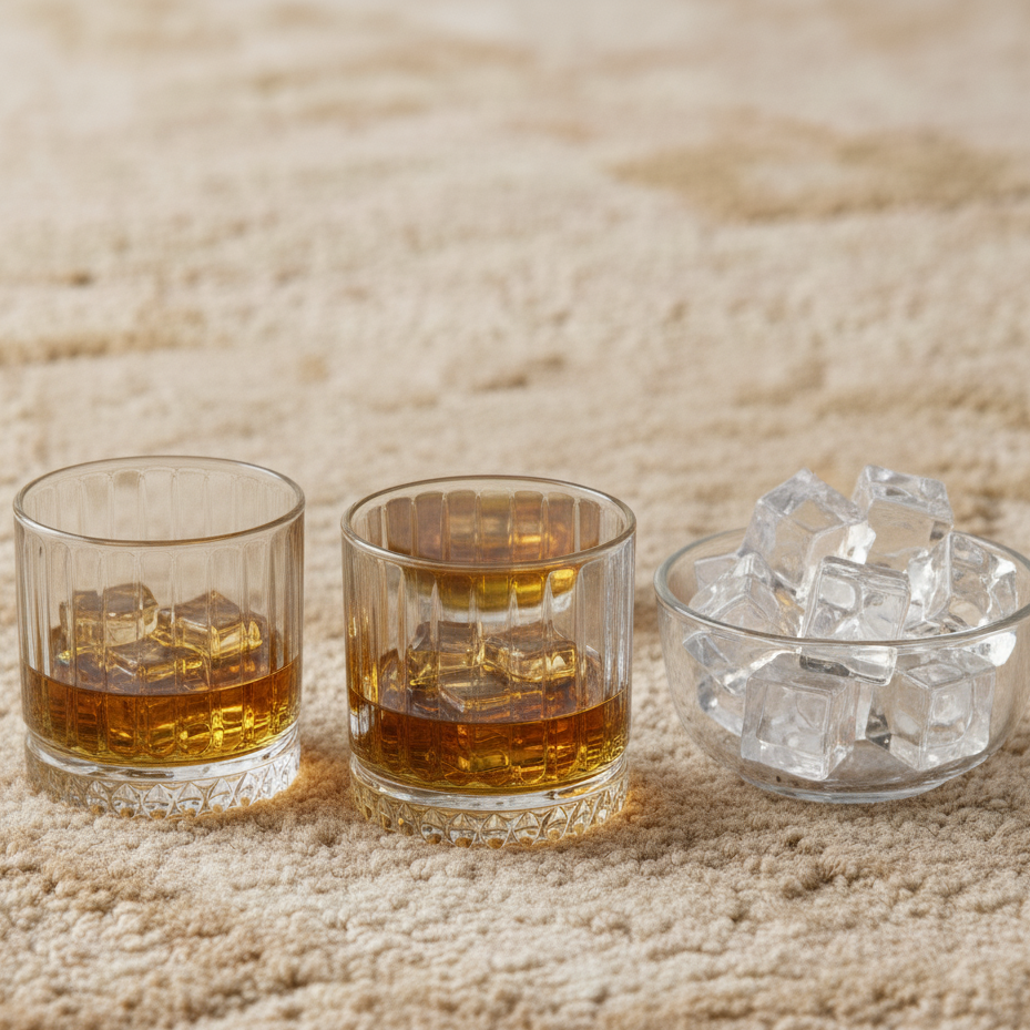 Elegant Ribbed Whiskey Tumblers (Set of 6)