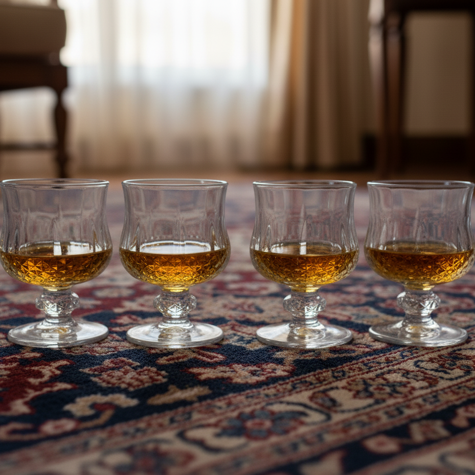Exquisite Crystal Shot Glasses (45ml) set of 6