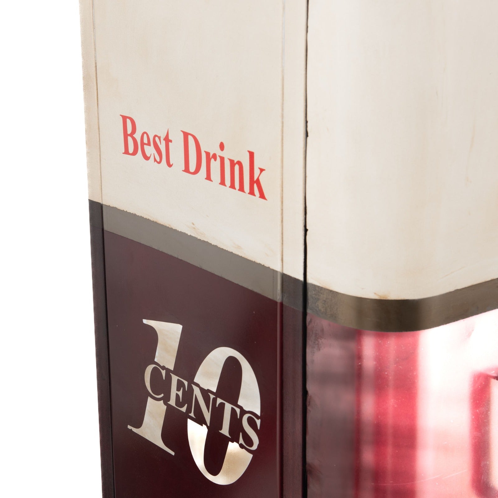 Handcrafted Vintage Coke Refrigerator Bar Cabinet