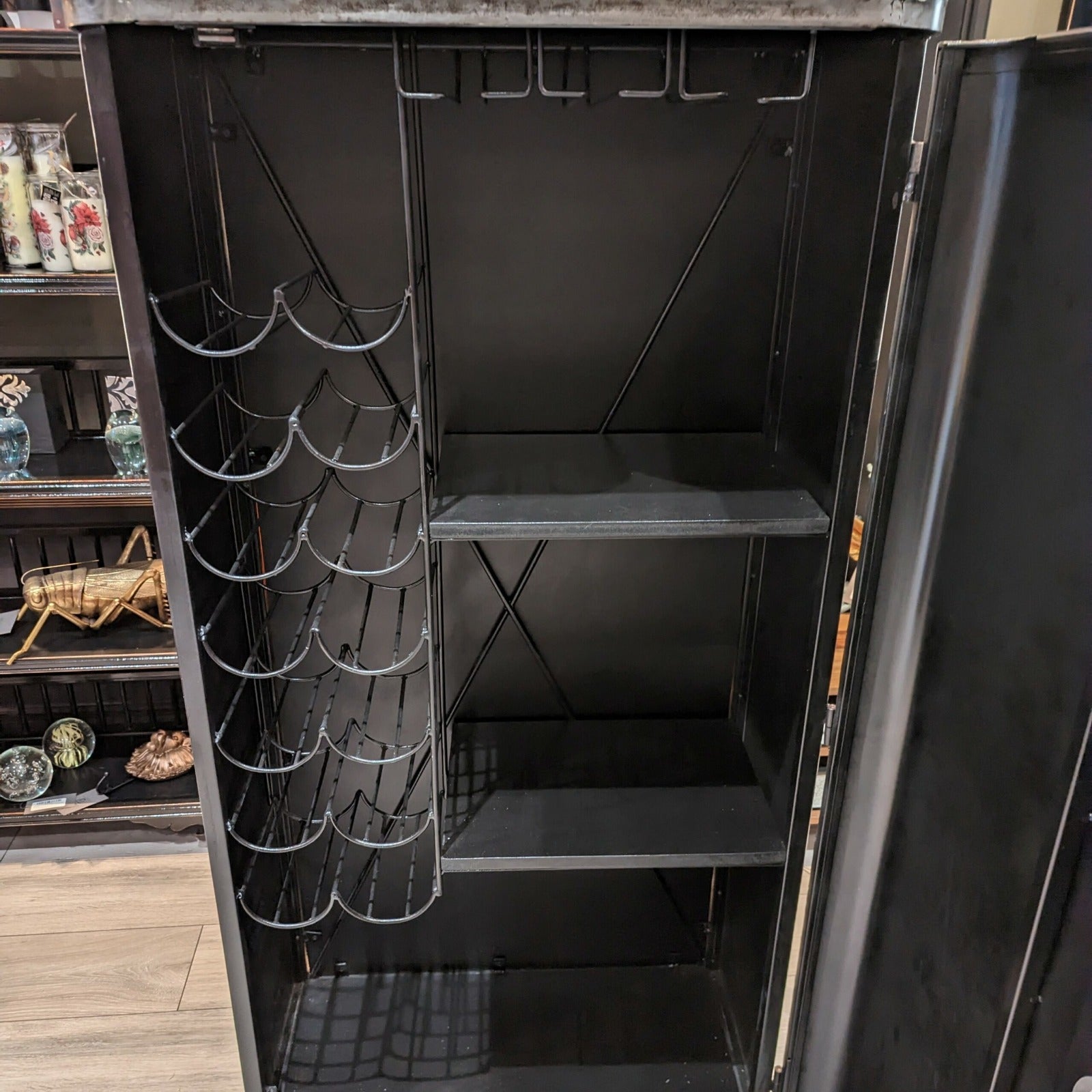 Handcrafted Vintage Coke Refrigerator Bar Cabinet