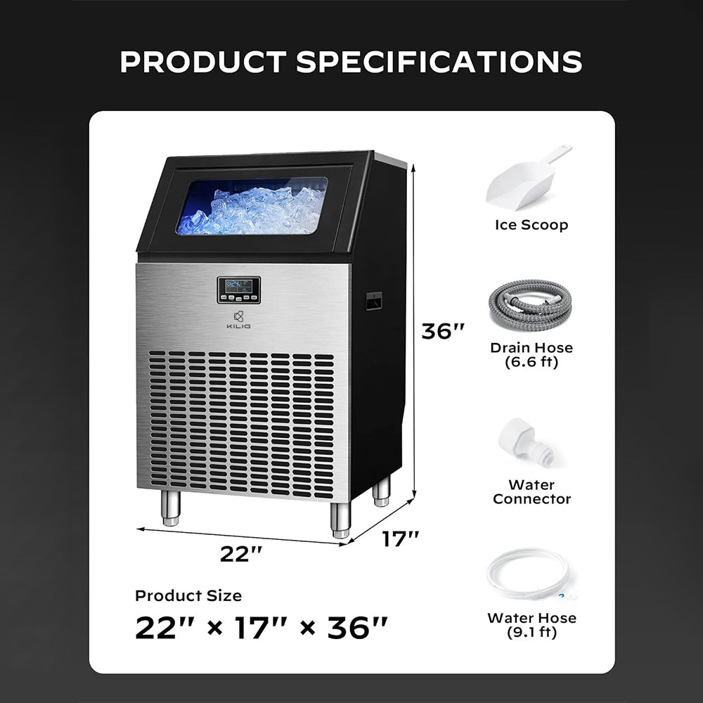 Kilig FS120 Commercial Ice Maker Machine