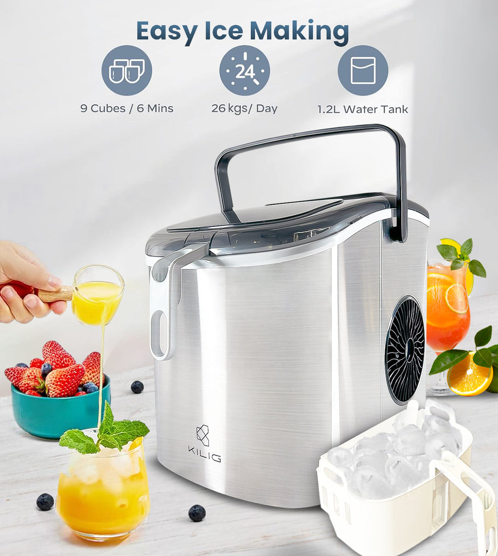 Kilig H01S Bullet Ice Maker - 12 kg