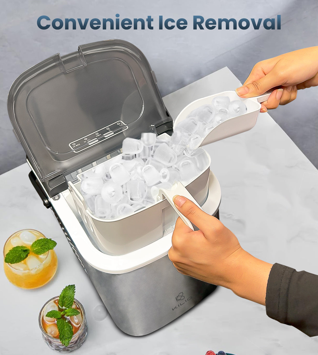 Kilig H01S Bullet Ice Maker - 12 kg