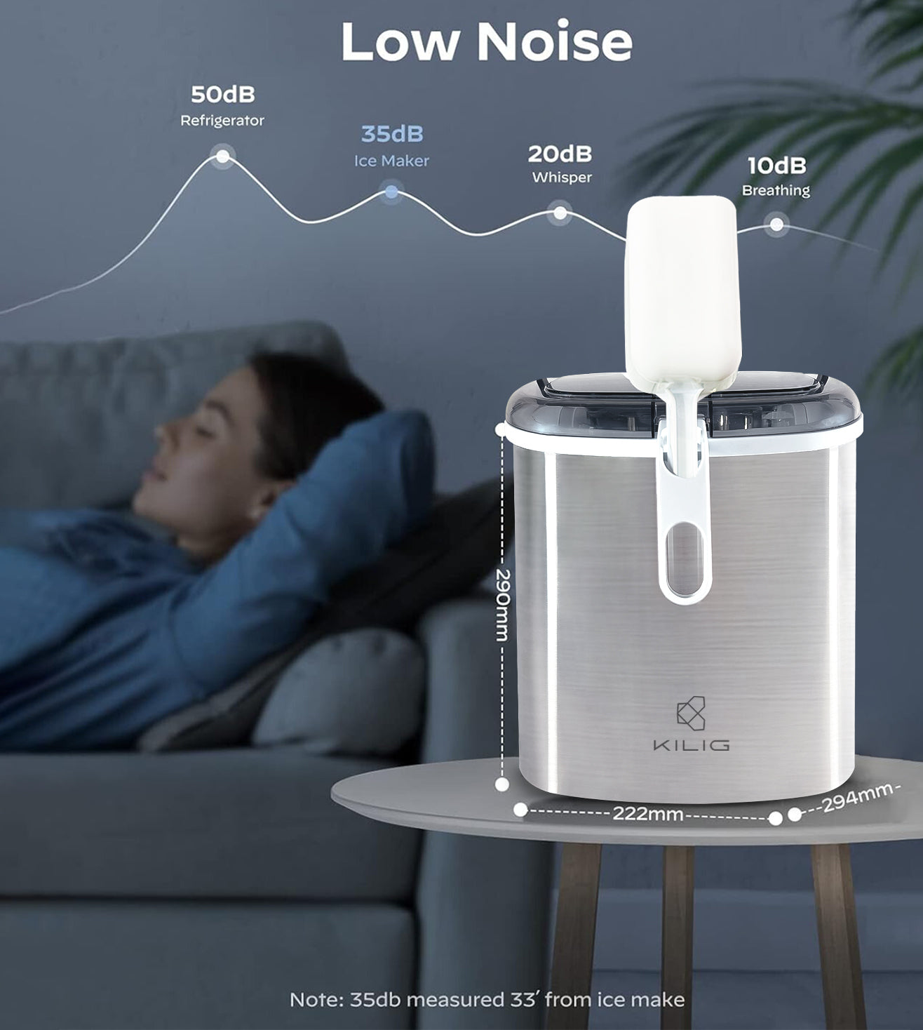Kilig H01S Bullet Ice Maker - 12 kg