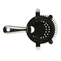 Glossy Black 4 Prong Bar Strainer