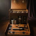 King Leatherette 12 Pcs Bar Trunk Set