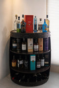 Antique Barrel Bar Showcase & Counter