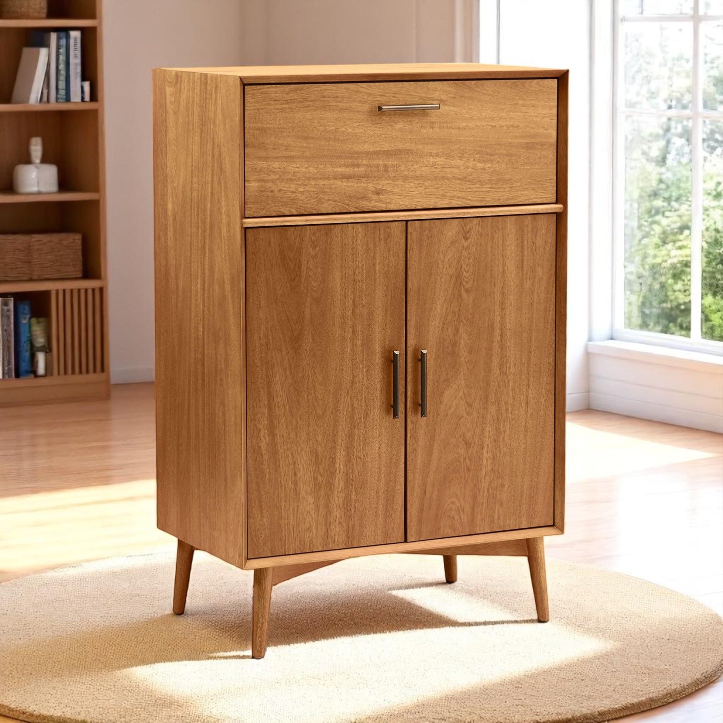 Vintage Vintner 100% Sheesham Wood Home Bar Cabinet
