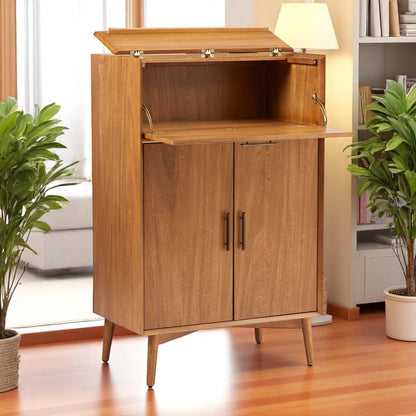 Vintage Vintner 100% Sheesham Wood Home Bar Cabinet
