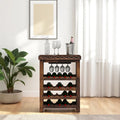 Chandler Wooden Bar Cabinet In Provincial Teak Finish