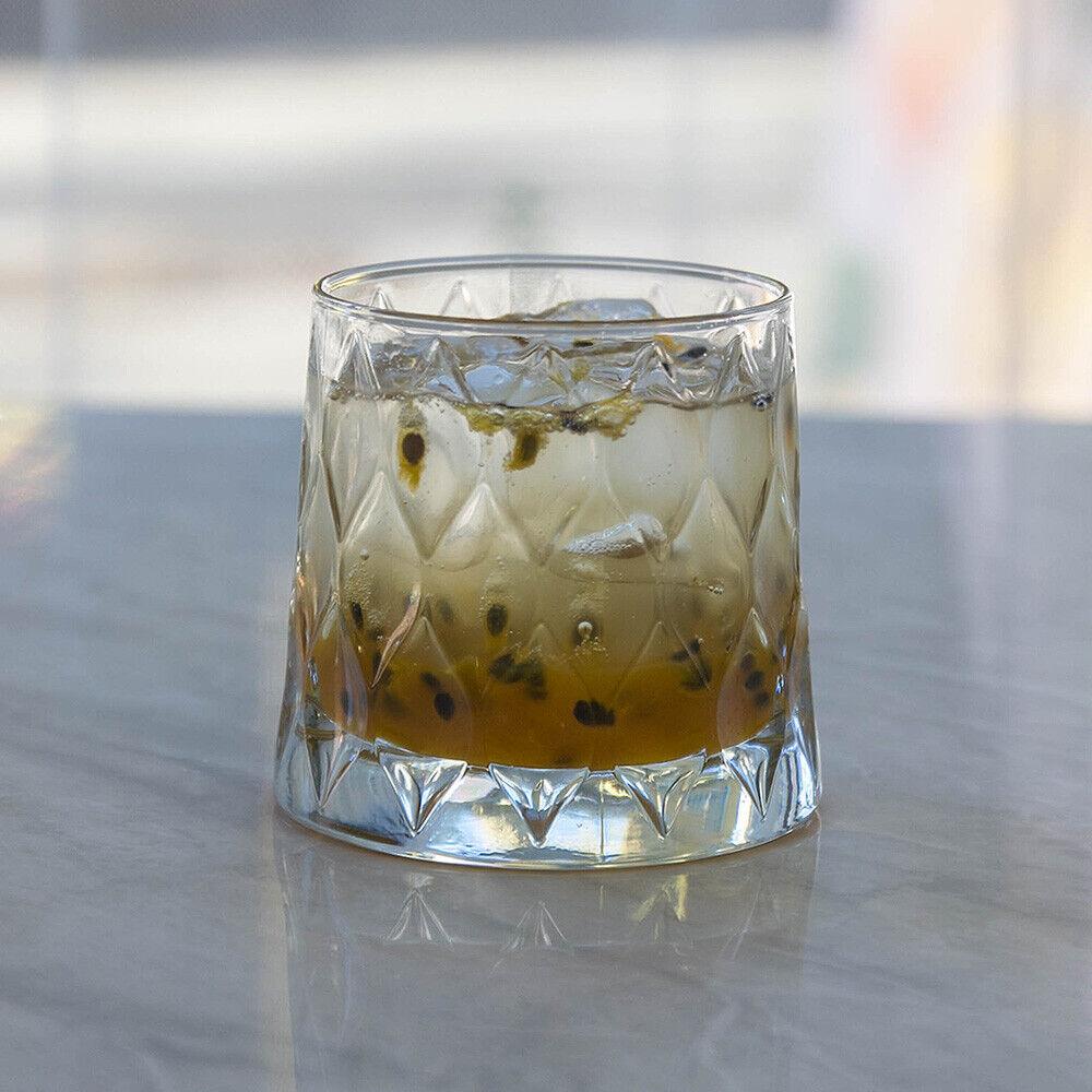 Crystal Leafy Whiskey & Cocktail Glasses, Turkey - Happyware Home Pvt Ltd