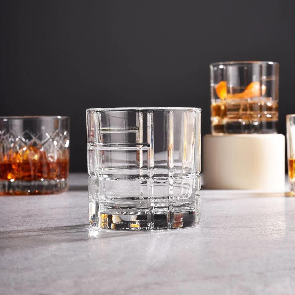 ECO Premium Crystal Whiskey Glass, Italy (set of 6) - Happyware Home Pvt Ltd