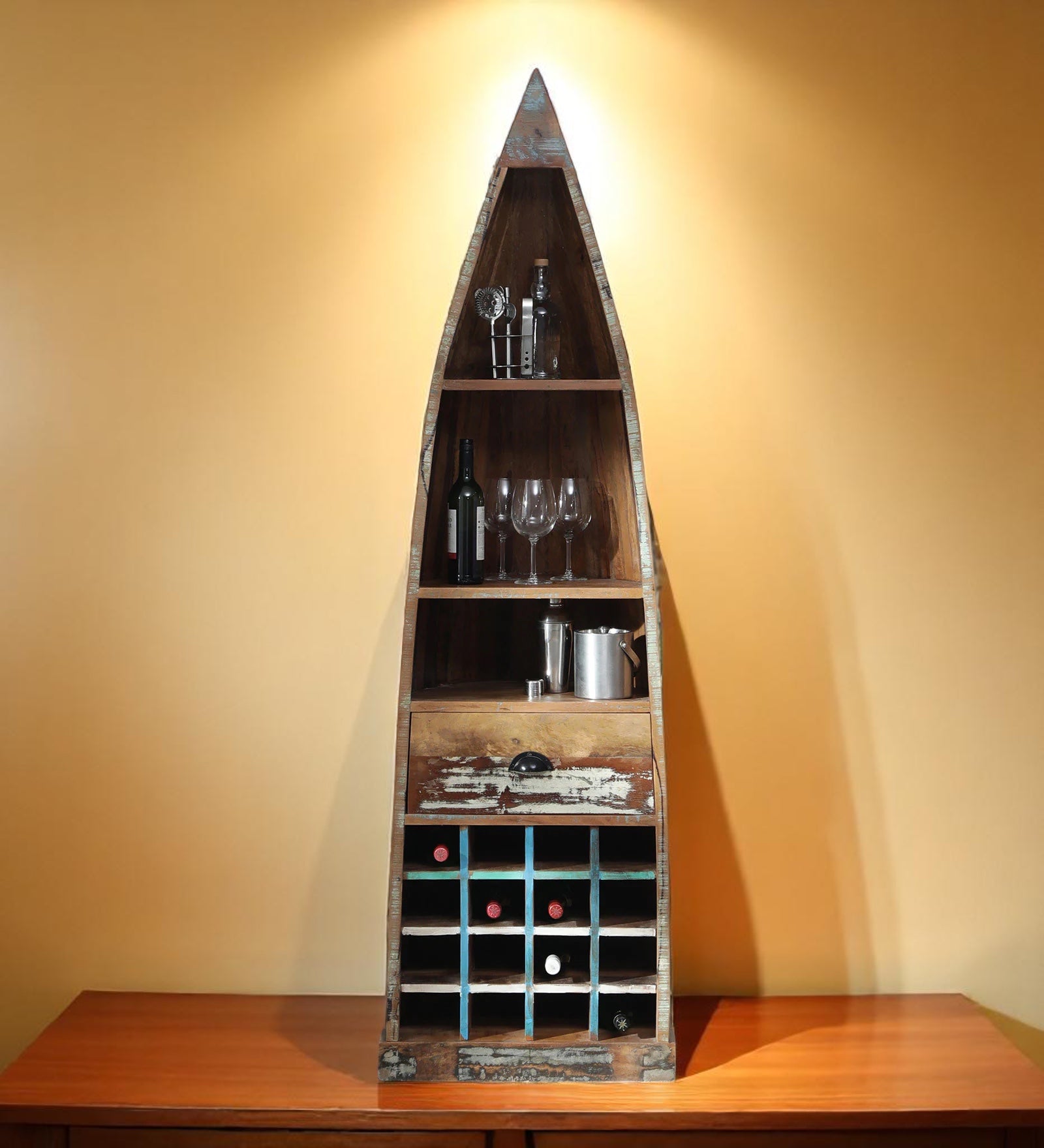 Doni Mango Wood Bar Cabinet