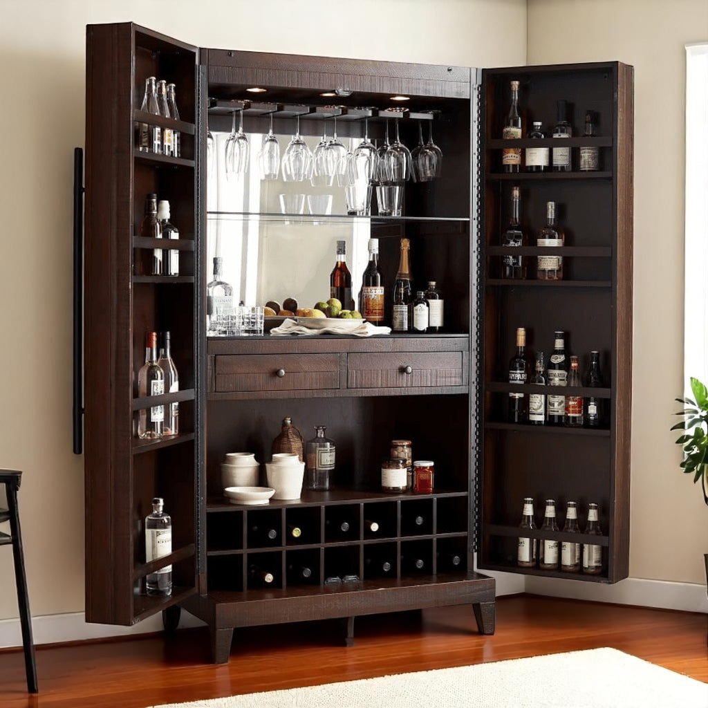Handcrafted 100% Sheesham Maharéva Estate Bar Cabinet