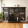 Handmade Rosewood or Sheesham Low Top Bar Cabinet & Counter