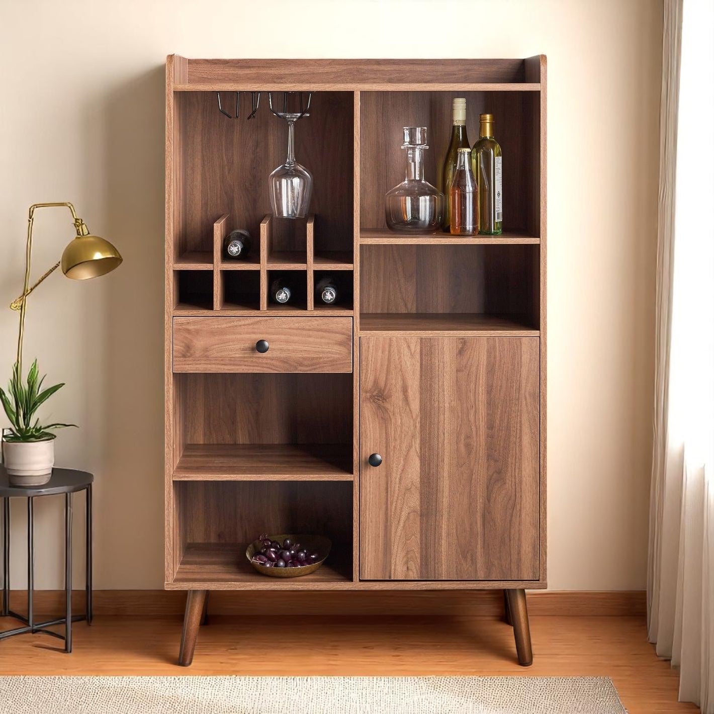 Noble Nectar Wood Bar Cabinet
