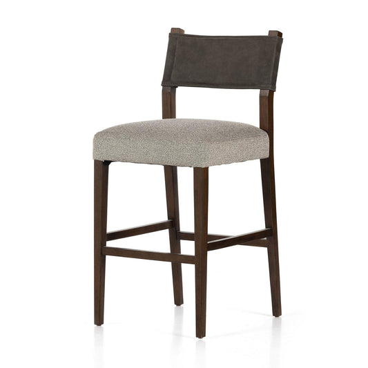 Leather-Backed Bar & Counter Stools - Happyware Home Pvt Ltd