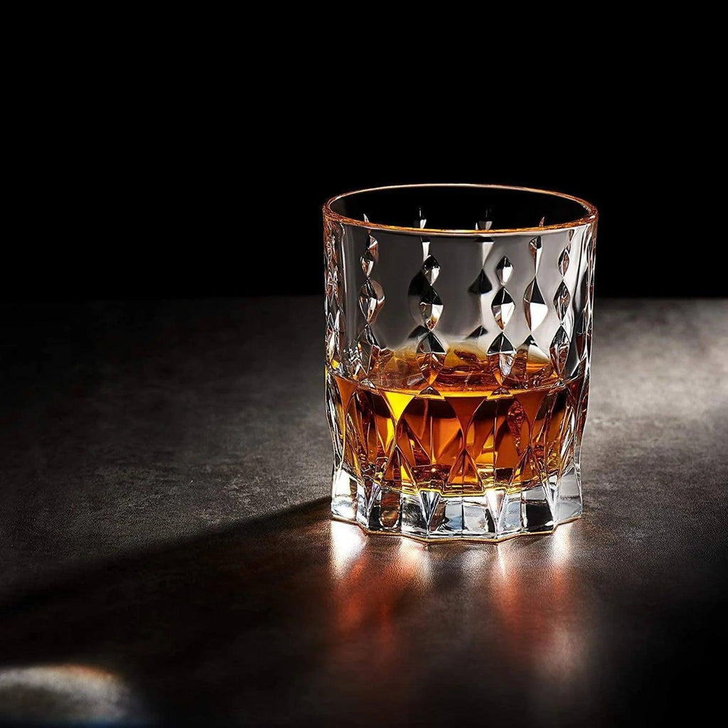 Marilyn Premium Crystal Whiskey Glasses, Italy (set of 6) - Happyware Home Pvt Ltd