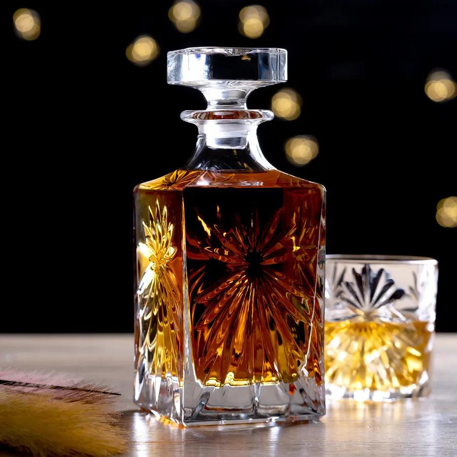 Oasis Premium Crystal Whiskey Decanter, Italy - Happyware Home Pvt Ltd