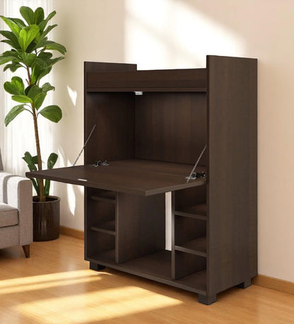 Olga Bar Cabinet & Counter in Dark Finish