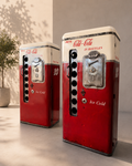 Handcrafted Vintage Cola Refrigerator Bar Cabinet