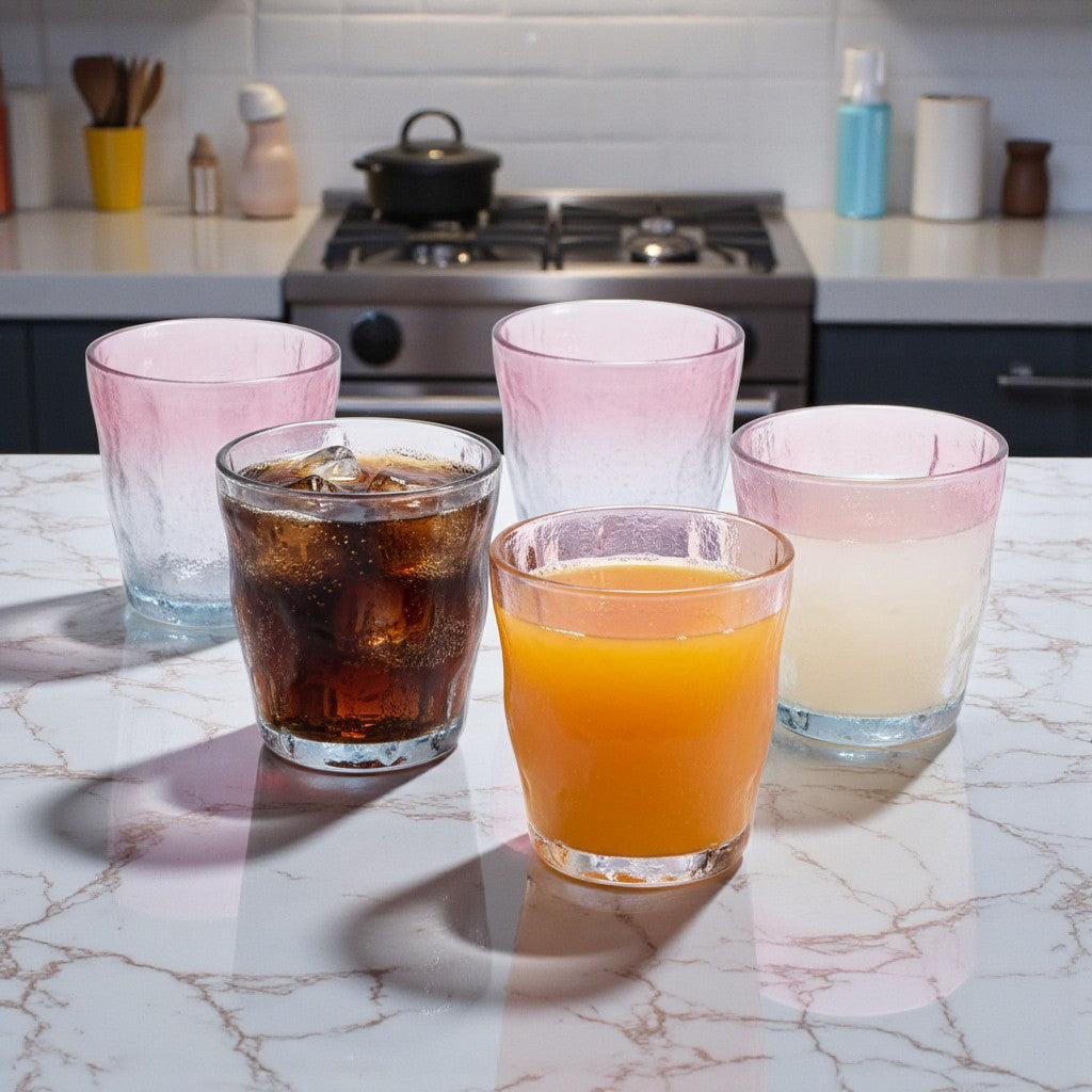 Everyday PinkBlue Frost Glasses 270ml (set of 6)