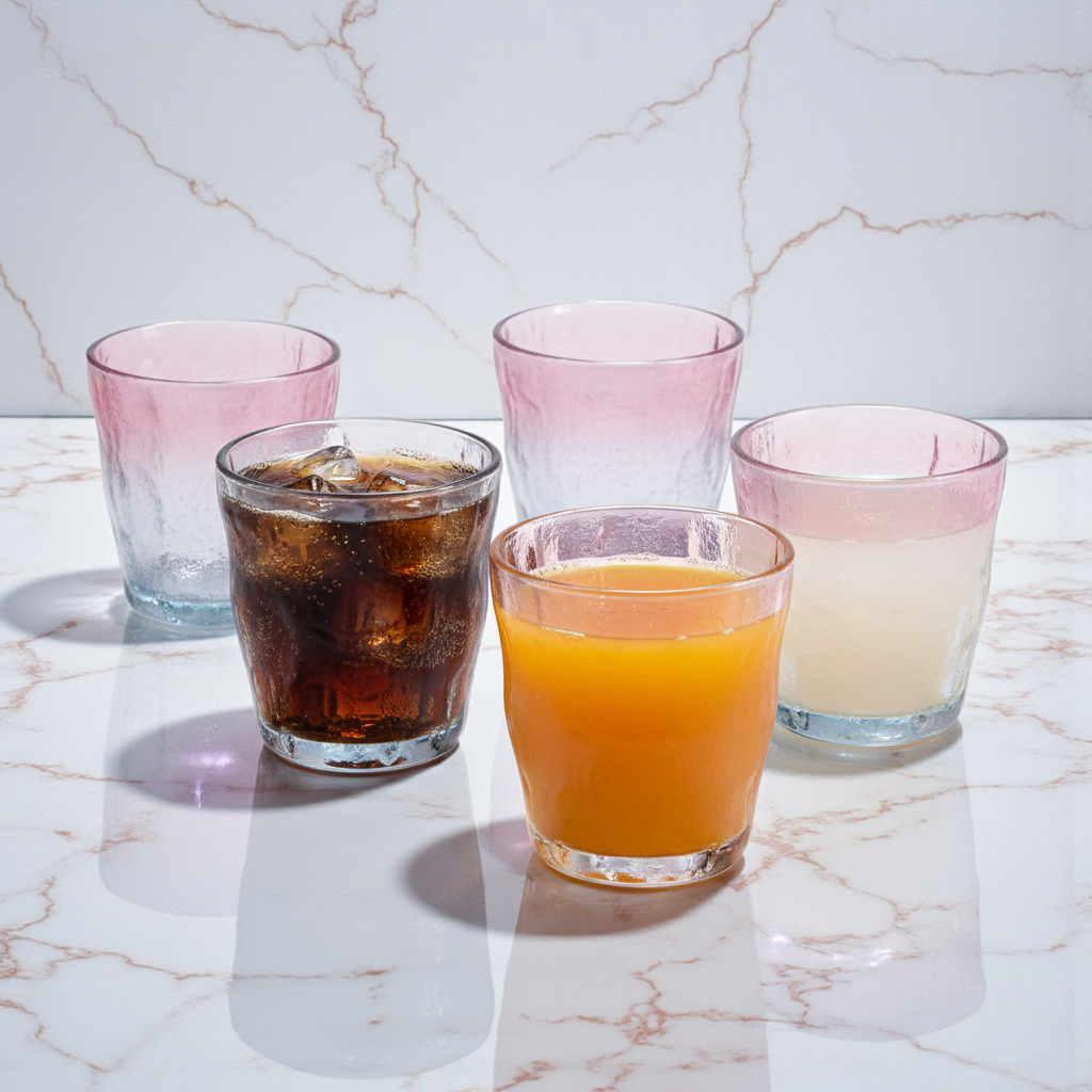 Everyday PinkBlue Frost Glasses 270ml (set of 6)