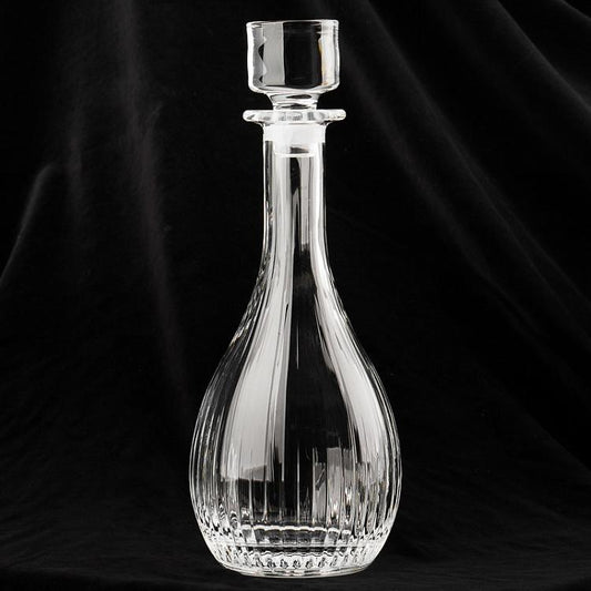 Timeless Round Premium Crystal Whiskey Decanter, Italy - Happyware Home Pvt Ltd