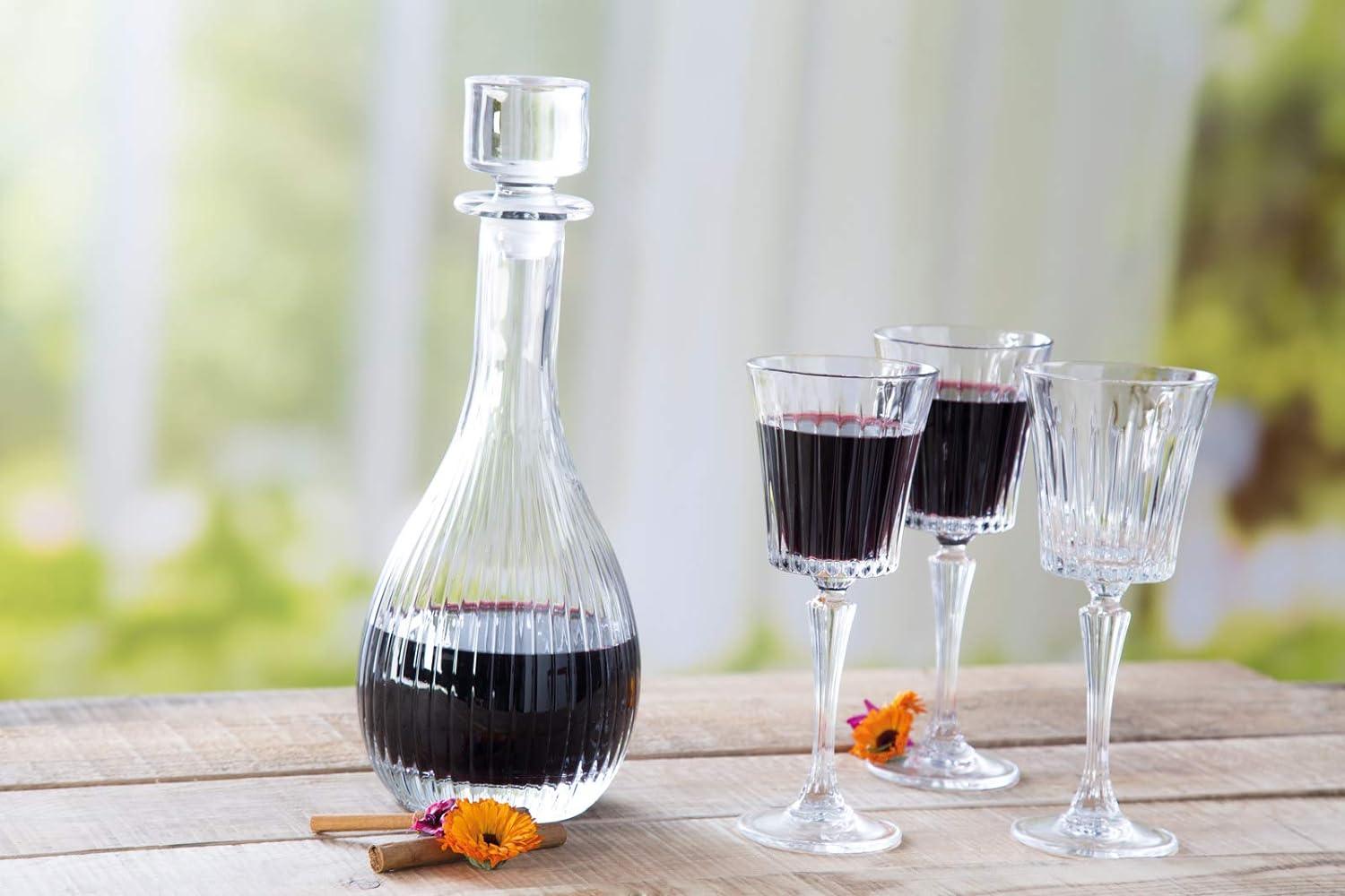 Timeless Round Premium Crystal Whiskey Decanter, Italy - Happyware Home Pvt Ltd