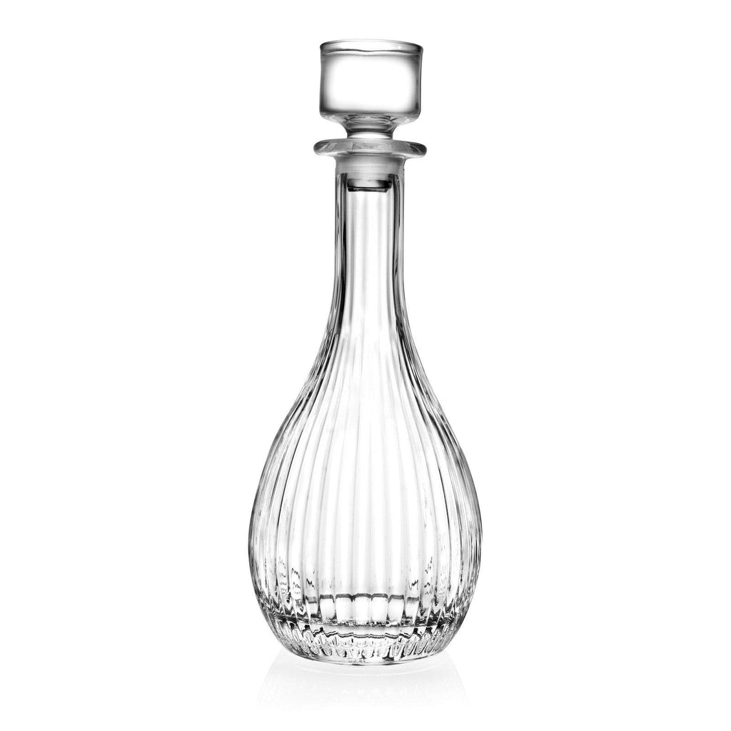 Timeless Round Premium Crystal Whiskey Decanter, Italy - Happyware Home Pvt Ltd