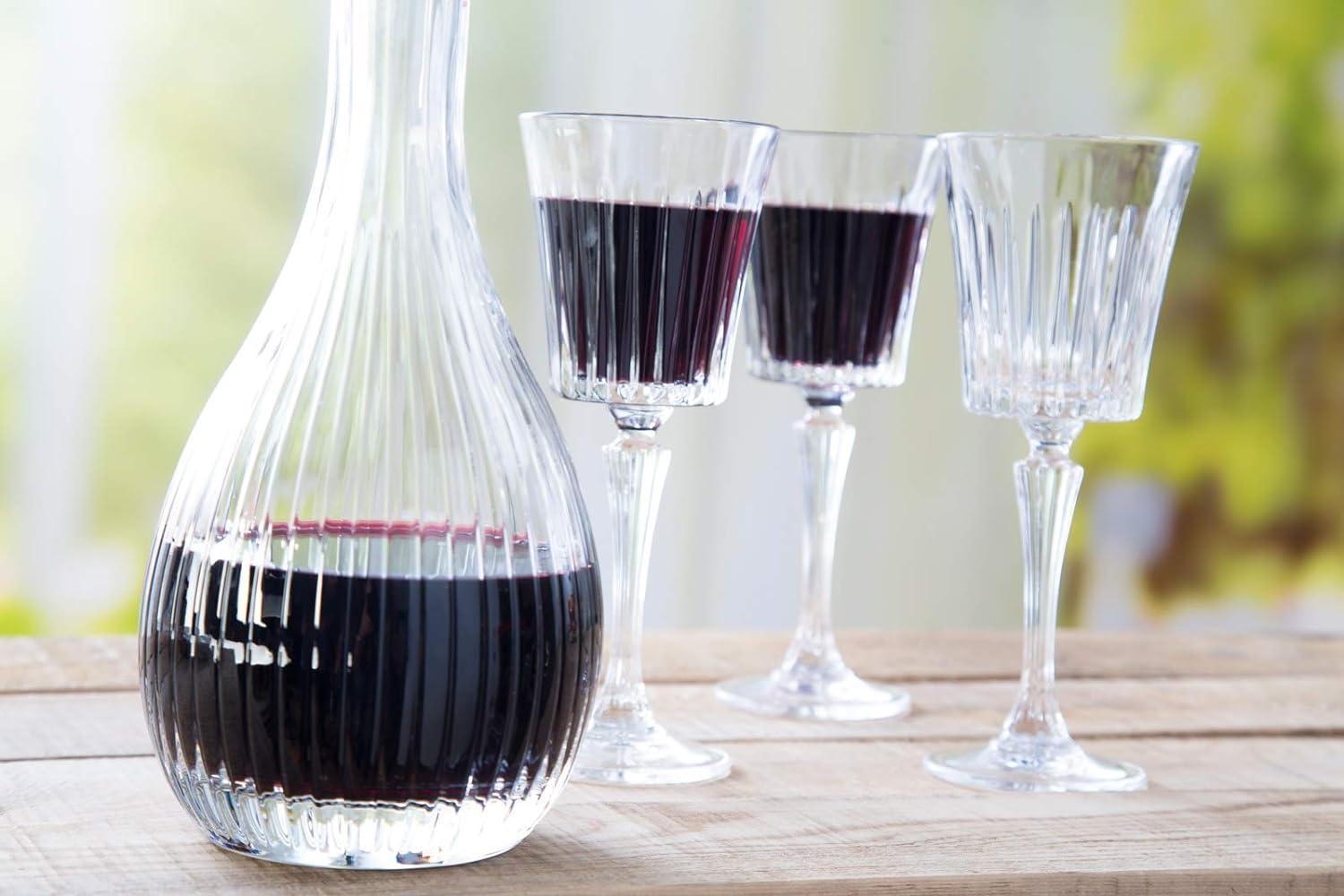 Timeless Round Premium Crystal Whiskey Decanter, Italy - Happyware Home Pvt Ltd